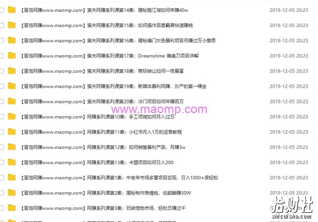 蛮夫网创系列付费实战课程 价值1280