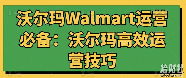 沃尔玛Walmart运营必备:沃尔玛高效运营技巧