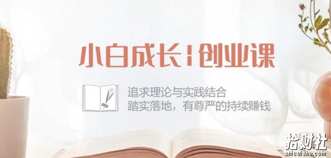 小白成长创业课:追求理论与实践结合,踏实落地,有尊严的持续賺米-42节