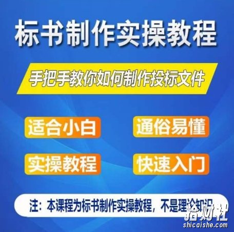 标书制作实操教程,手把手教你如何制作授标文件,零基础一周学会制作标书