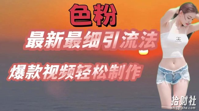se粉最新最细引流法，七天螺旋起号法，爆款视频轻松制作【揭秘】
