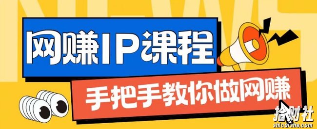 ip合伙人打造1.0,从0到1教你做网创,实现月入过万【揭秘】