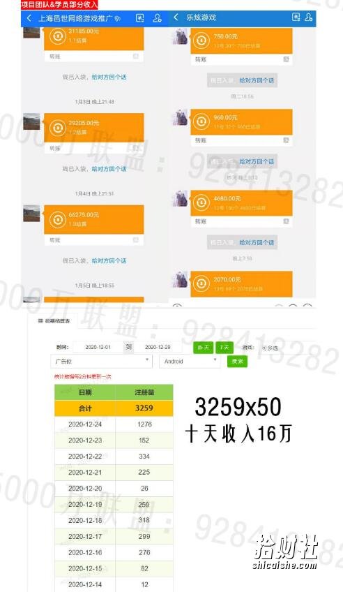 5000万联盟:游戏托推广项目,无门槛,兼zhi操作每天1000+收入