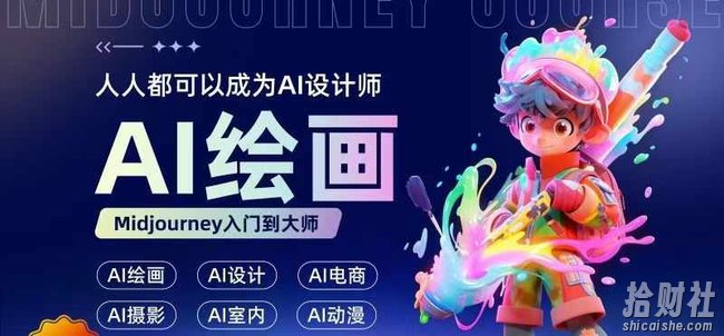 人人都要学的AI绘画设计,零基础教学,无需任何设计背景,轻松晋升AI设计师