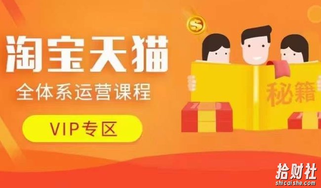 淘宝天猫全体系运营课程【9月24更新】,店铺全系运营、动销玩法、擦边球玩法等等