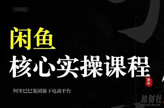 2024闲鱼核心实操课程，从养号、选品、发布、销售，教你做一个出单的闲鱼号