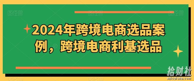 2024年跨境电商选品案例,跨境电商利基选品(更新11月)