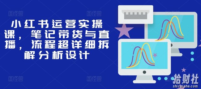 小红书运营实操课,笔记带货与直播,流程超详细拆解分析设计