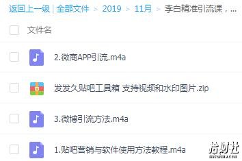 李白精准引流技术教程,零成本贴吧卖软件賺米项目