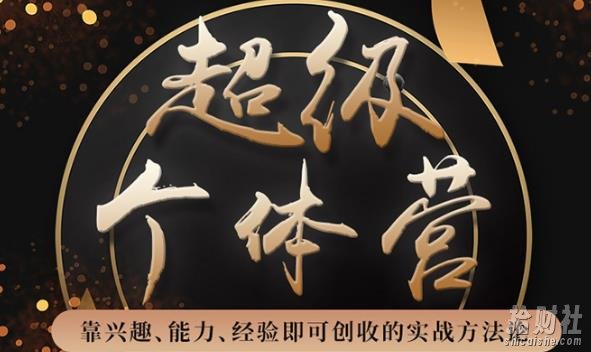 超级个体营:解锁个人“优势”,实现个人品牌持续变现(视频课-无水印)