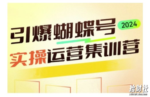 引爆蝴蝶号实操运营,助力你深度掌握蝴蝶号运营,实现高效实操,开启流量变现之路