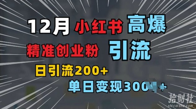 小红书一张图片“引爆”创业粉,单日+200+精准创业粉 可筛选付费意识创业粉【揭秘】