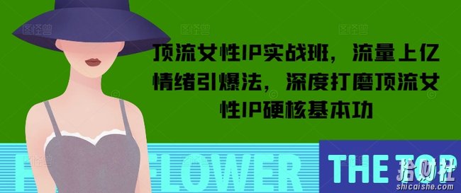 顶流女性IP实战班,流量上亿情绪引爆法,深度打磨顶流女性IP硬核基本功
