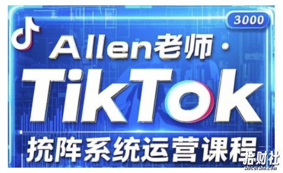 TikTok投流矩阵系统运营课程,全面覆盖TikTok投流的核心技巧与运营策略(更新2025)