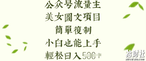 流量主长期收益项目,美女图片简单复制,小白也能上手,轻松日入5张