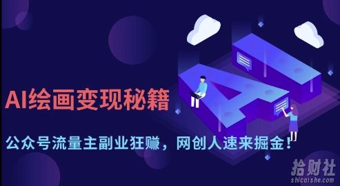 AI绘画变现秘籍：公众号流量主副业狂挣，网创人速来掘金【揭秘】