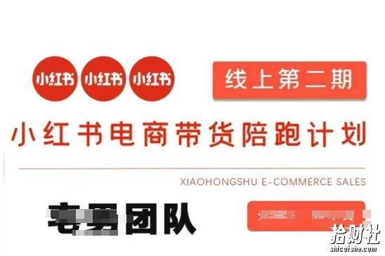 小红书电商带货课2期,月利润20个的小红书电商的有货源,无货源,虚拟产品,付费投流等整套玩法