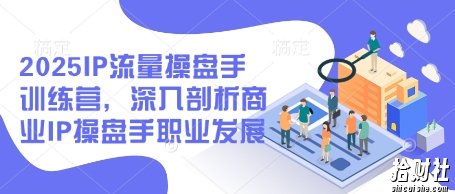 2025IP流量操盘手训练营，深入剖析商业IP操盘手职业发展（更新）