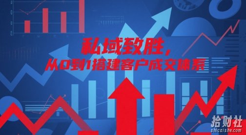 私域致胜,从0到1搭建客户成交体系
