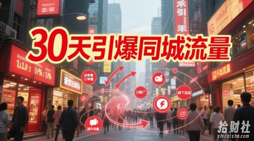 30天引爆同城流量:团购篇 认知篇 流量篇 来客篇 达人篇 老板人设IP篇 投流篇