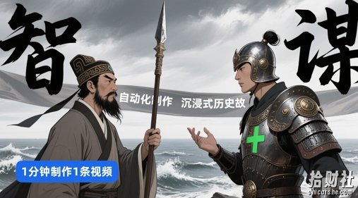 扣子工作流一键生成沉浸式历史故事,一天工作量,3分钟搞定