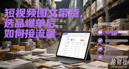 短视频图文带货，选品爆单后如何接流量