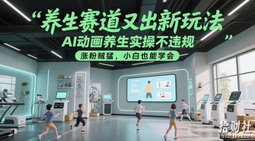 养生赛道又出新玩法，AI动画养生实操不违规，涨粉贼猛，小白也能学会