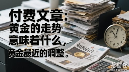 付费文章:黄金的走势意味着什么,如何看待黄金最近的调整