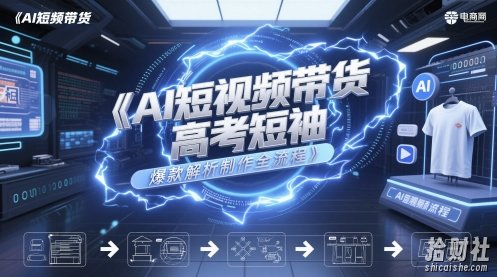 AI短视频带货高考短袖爆款解析制作全流程