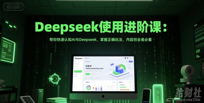 Deepseek使用进阶课:帮你快速认知Ai与Deepseek,掌握正确玩法,内容创业者必看