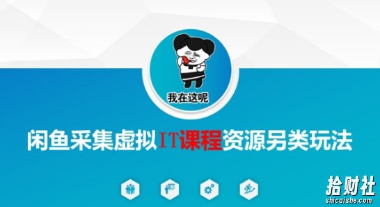 闲鱼采集虚拟IT课程资源另类玩法，干货满满