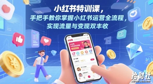 小红书特训课,手把手教你掌握小红书运营全流程,实现流量与变现双丰收