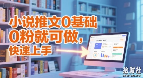 小说推文0基础入门教程，0粉就可做，快速上手
