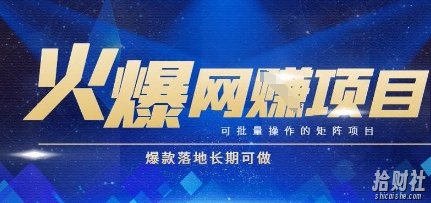 火爆全自动搬砖项目，可批量矩阵操作，爆款落地长期可做【揭秘】
