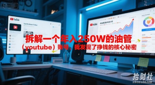 付费文章:拆解一个年入250W的油管(youtube)账号,我发现了挣钱的核心秘密