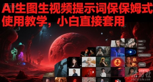 AI生图生视频提示词保姆式使用教学，小白直接套用