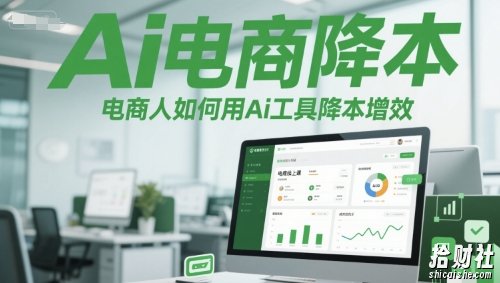 Ai电商降本增效线上课,电商人如何用Ai工具降本增效