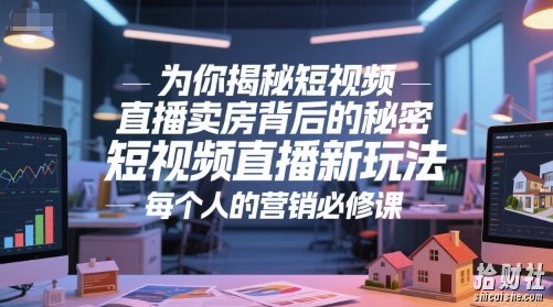 为你揭秘短视频直播卖房背后的秘密，短视频直播新玩法，每个人的营销必修课