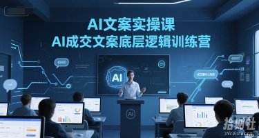 AI文案实操课，AI成交文案底层逻辑训练营