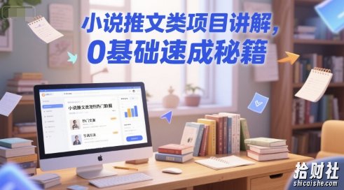 小说推文类项目讲解，0 基础速成秘籍