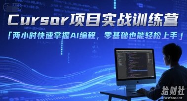 Cursor项目实战训练营,两小时快速掌握AI编程,零基础也能轻松上手