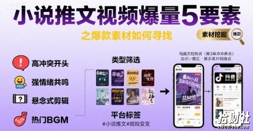 小说推文视频爆量5要素之爆款素材如何寻找
