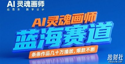 AI灵魂画师,蓝海赛道,条条作品几十W播放,爆款不断