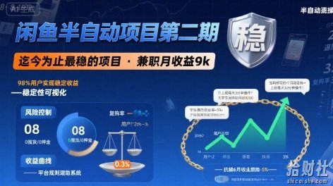 闲鱼半自动项目第二期,可能是迄今为止最稳的项目,兼zhi月收益9k