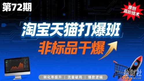 淘宝天猫打爆班原创高阶技术第72期,非标品干爆