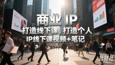 商业IP打造线下课，打造个人 IP线下课视频+笔记