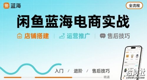 闲鱼蓝海电商实战,店铺搭建运营售后全流程