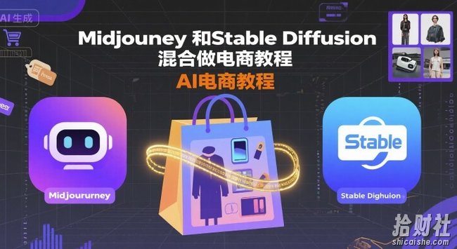 Midjourney和Stable Diffusion混合做电商教程-ai电商教程