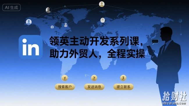 领英主动开发系列课,助力外贸人,全程实操