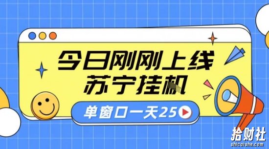 苏宁全自动采集挂G项目 稳定可批量 单窗口收益30+ 附教程【揭秘】